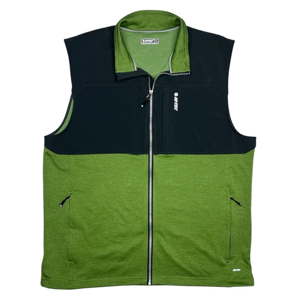 Hi‑Tec Men’s Vest XL Green Gray NWT Dri‑Tec Shade Wind Resistant Outdoor